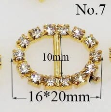 Visoka kvaliteta! 10kom Pozivnica sa zlatnim dijamantom Vrpca klizna kopča za Vrpce Potrepštine za vjenčanje Umotavanje poklona Mašna za kosu Centar