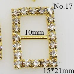 Visoka kvaliteta! 10kom Pozivnica sa zlatnim dijamantom Vrpca klizna kopča za Vrpce Potrepštine za vjenčanje Umotavanje poklona Mašna za kosu Centar