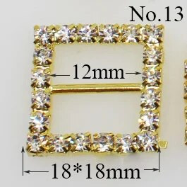 Visoka kvaliteta! 10kom Pozivnica sa zlatnim dijamantom Vrpca klizna kopča za Vrpce Potrepštine za vjenčanje Umotavanje poklona Mašna za kosu Centar