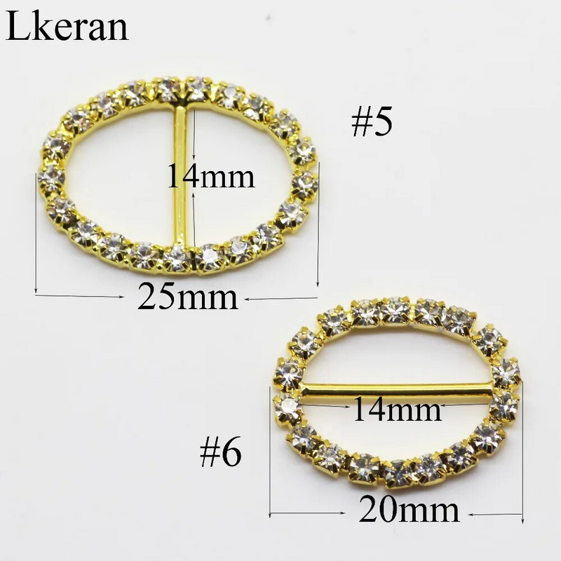 Visoka kvaliteta! 10kom Pozivnica sa zlatnim dijamantom Vrpca klizna kopča za Vrpce Potrepštine za vjenčanje Umotavanje poklona Mašna za kosu Centar