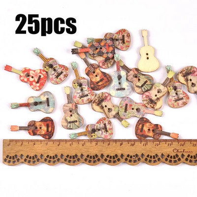 Starinski mješoviti oslikani drveni gumbi za rukotvorine Scrapbooking Šivanje gumba za odjeću DIY pribor za dječju odjeću 15-35 mm M1893