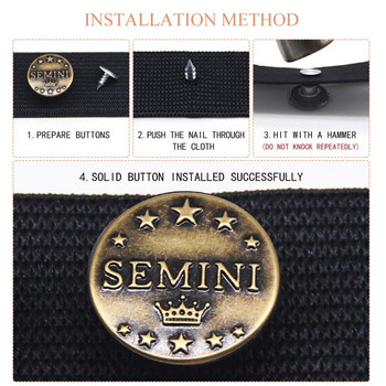 10 бр. 17 мм бронзови модни кухи метални месингови копчета за дънки Копче за дръжка за облекло, шиене на дрехи Аксесоари, ръчно изработени