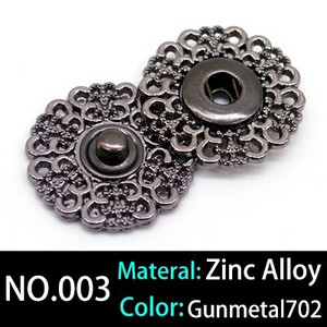 10 komplekti kuldne must hõbe suur ümmargune nähtamatud krõpskinnitused. Vajutusnupp ülikonna jope lukuga naaritsa mantli tarvikud DIY