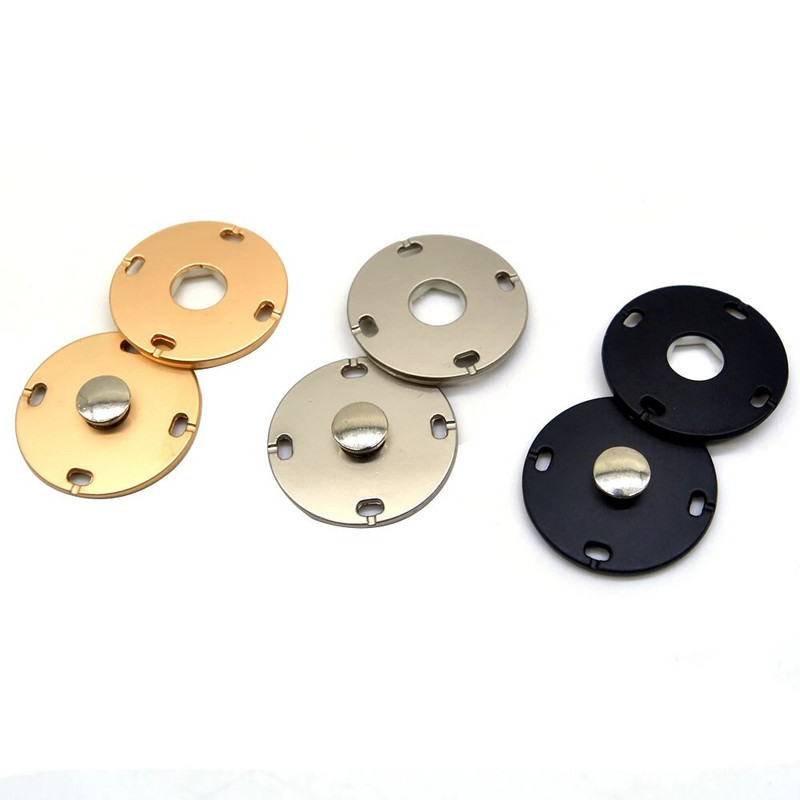 10 komplekti kuldne must hõbe suur ümmargune nähtamatud krõpskinnitused. Vajutusnupp ülikonna jope lukuga naaritsa mantli tarvikud DIY