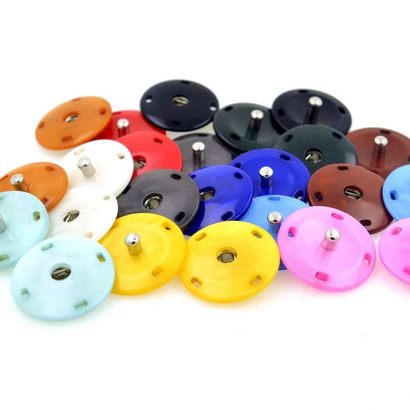 10 komplekti kuldne must hõbe suur ümmargune nähtamatud krõpskinnitused. Vajutusnupp ülikonna jope lukuga naaritsa mantli tarvikud DIY