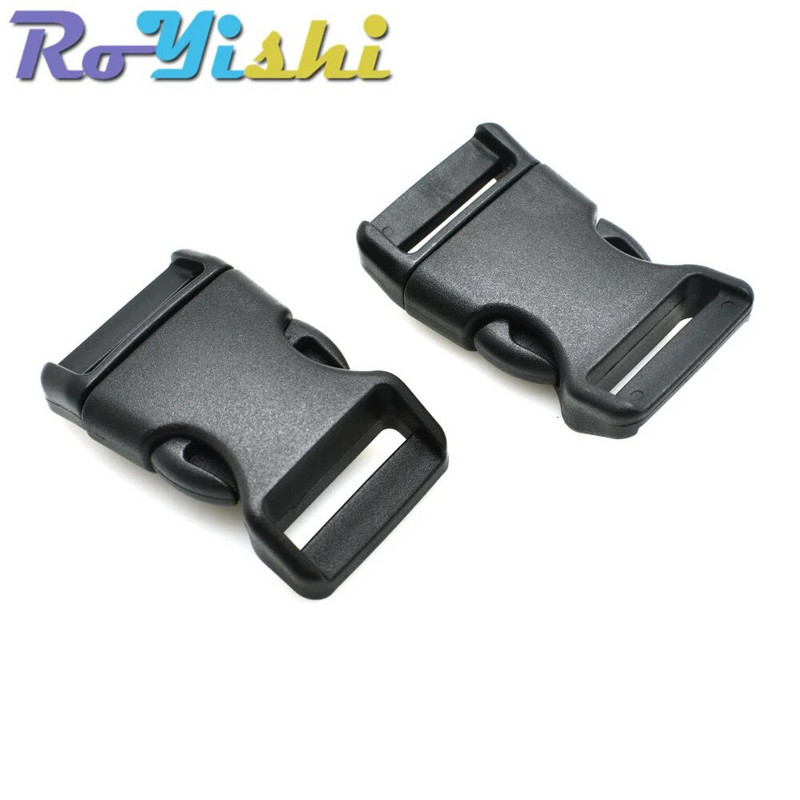 10 kom./Pakiranje Piastic kopča sa bočnim otpuštanjem Zakrivljena 550 Paracord narukvica Ogrlica za pse Ruksak Traka za remen 10 mm 15 mm 20 mm 25 mm