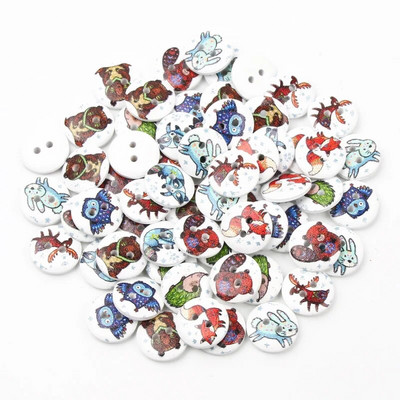 50 tk/partii 15 mm segapuidust nööbid 2 auguga õmblemisnööbid rõivaste õmblusmaterjalide jaoks kaunistus näputöö tarvikud