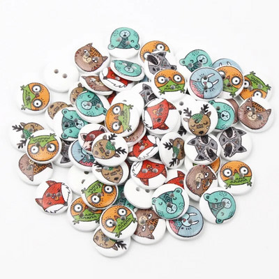 50 tk/partii 15 mm segapuidust nööbid 2 auguga õmblemisnööbid rõivaste õmblusmaterjalide jaoks kaunistus näputöö tarvikud