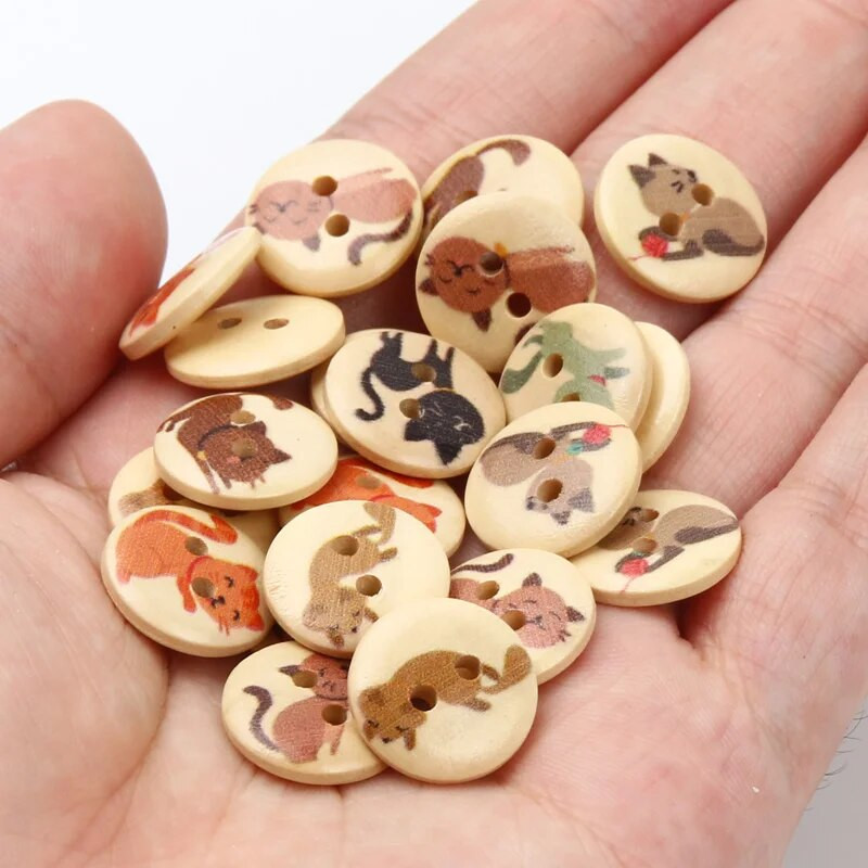 50 tk/partii 15 mm segapuidust nööbid 2 auguga õmblemisnööbid rõivaste õmblusmaterjalide jaoks kaunistus näputöö tarvikud