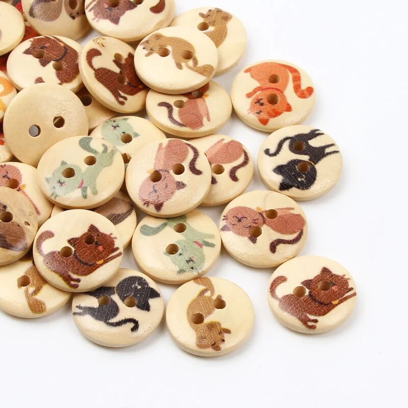 50 tk/partii 15 mm segapuidust nööbid 2 auguga õmblemisnööbid rõivaste õmblusmaterjalide jaoks kaunistus näputöö tarvikud