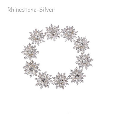 10 τμχ Vintage Pearl Flower Rhinestone Κουμπιά για καρφίτσες μαλλιών Ρούχα Διακοσμητικά κουμπιά DIY Crafts Αξεσουάρ ραπτικής ένδυσης