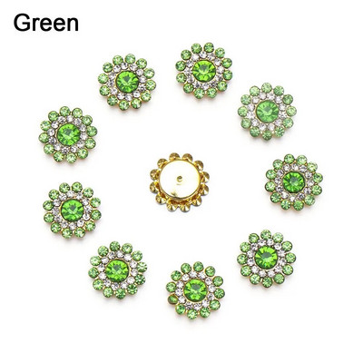 10 τμχ Vintage Pearl Flower Rhinestone Κουμπιά για καρφίτσες μαλλιών Ρούχα Διακοσμητικά κουμπιά DIY Crafts Αξεσουάρ ραπτικής ένδυσης