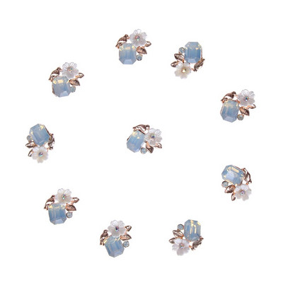 10 τμχ Vintage Pearl Flower Rhinestone Κουμπιά για καρφίτσες μαλλιών Ρούχα Διακοσμητικά κουμπιά DIY Crafts Αξεσουάρ ραπτικής ένδυσης