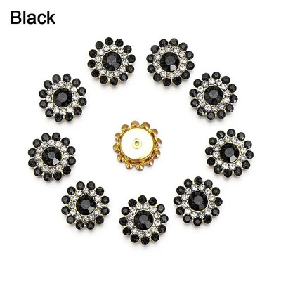 10 τμχ Vintage Pearl Flower Rhinestone Κουμπιά για καρφίτσες μαλλιών Ρούχα Διακοσμητικά κουμπιά DIY Crafts Αξεσουάρ ραπτικής ένδυσης