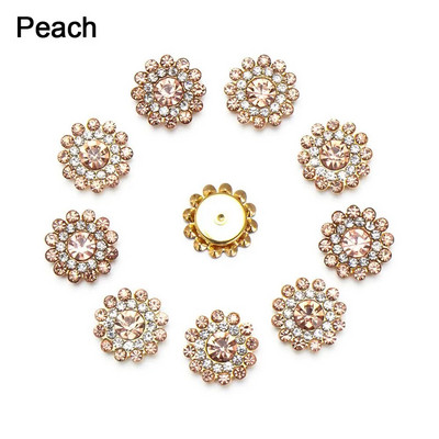 10 τμχ Vintage Pearl Flower Rhinestone Κουμπιά για καρφίτσες μαλλιών Ρούχα Διακοσμητικά κουμπιά DIY Crafts Αξεσουάρ ραπτικής ένδυσης