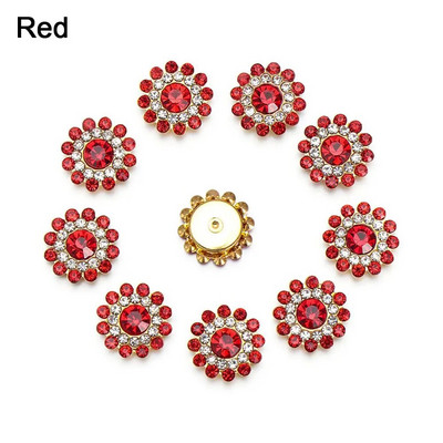 10 τμχ Vintage Pearl Flower Rhinestone Κουμπιά για καρφίτσες μαλλιών Ρούχα Διακοσμητικά κουμπιά DIY Crafts Αξεσουάρ ραπτικής ένδυσης