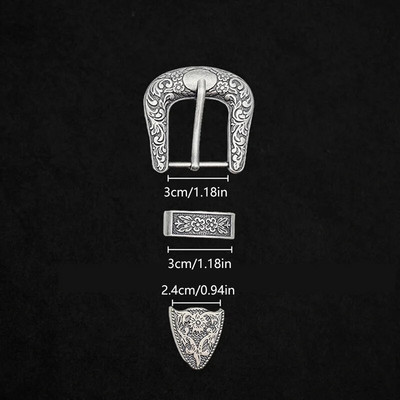 1 komplekt Vintage nikerdatud mustriga metallist nööpnõelaga pandla naiste rihma pandla retro teksadest kleit vöörihma reguleeritav pand ise tehes tarvikud