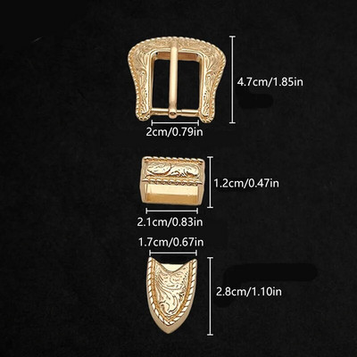 1 komplekt Vintage nikerdatud mustriga metallist nööpnõelaga pandla naiste rihma pandla retro teksadest kleit vöörihma reguleeritav pand ise tehes tarvikud