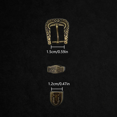 1 komplekt Vintage nikerdatud mustriga metallist nööpnõelaga pandla naiste rihma pandla retro teksadest kleit vöörihma reguleeritav pand ise tehes tarvikud