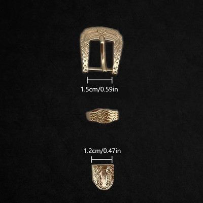 1 komplekt Vintage nikerdatud mustriga metallist nööpnõelaga pandla naiste rihma pandla retro teksadest kleit vöörihma reguleeritav pand ise tehes tarvikud