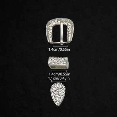 1 komplekt Vintage nikerdatud mustriga metallist nööpnõelaga pandla naiste rihma pandla retro teksadest kleit vöörihma reguleeritav pand ise tehes tarvikud