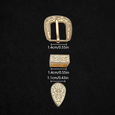 1 komplekt Vintage nikerdatud mustriga metallist nööpnõelaga pandla naiste rihma pandla retro teksadest kleit vöörihma reguleeritav pand ise tehes tarvikud