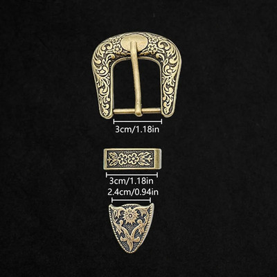 1 komplekt Vintage nikerdatud mustriga metallist nööpnõelaga pandla naiste rihma pandla retro teksadest kleit vöörihma reguleeritav pand ise tehes tarvikud