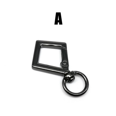 1/2/5 bucăți rombic rotund homar geantă din piele geantă de mână curea conector pandantiv breloc arc chei inel cu fermoar clip cârlig de declanșare