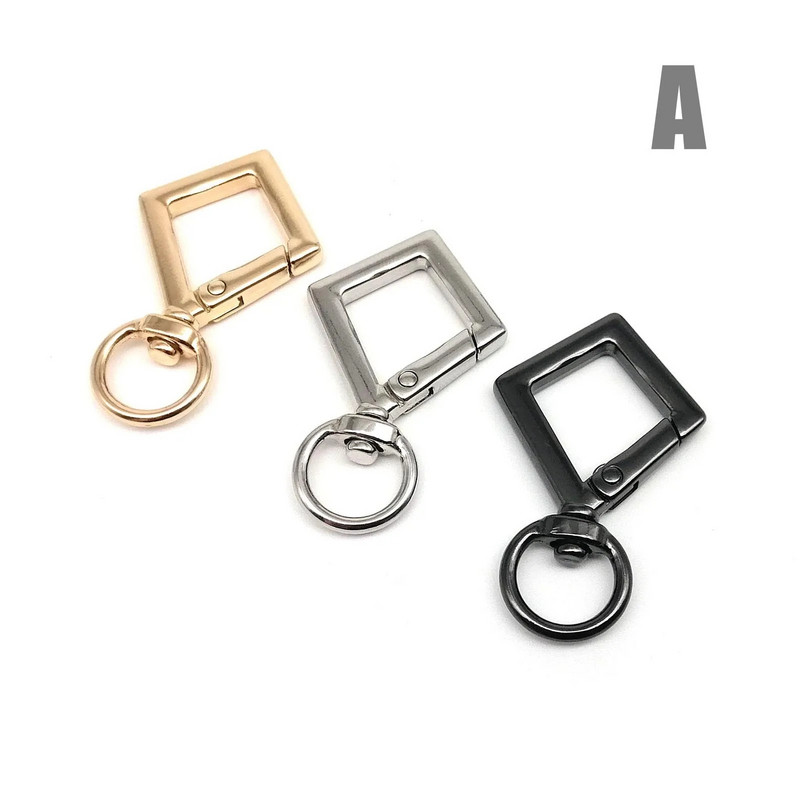 1/2/5 komada Rombična okrugla kožna torba od jastoga, ručna torba, konektor za remen, privjesak, privjesak za ključeve, opružni privjesak za ključeve, kopča, kopča, okidač, kuka