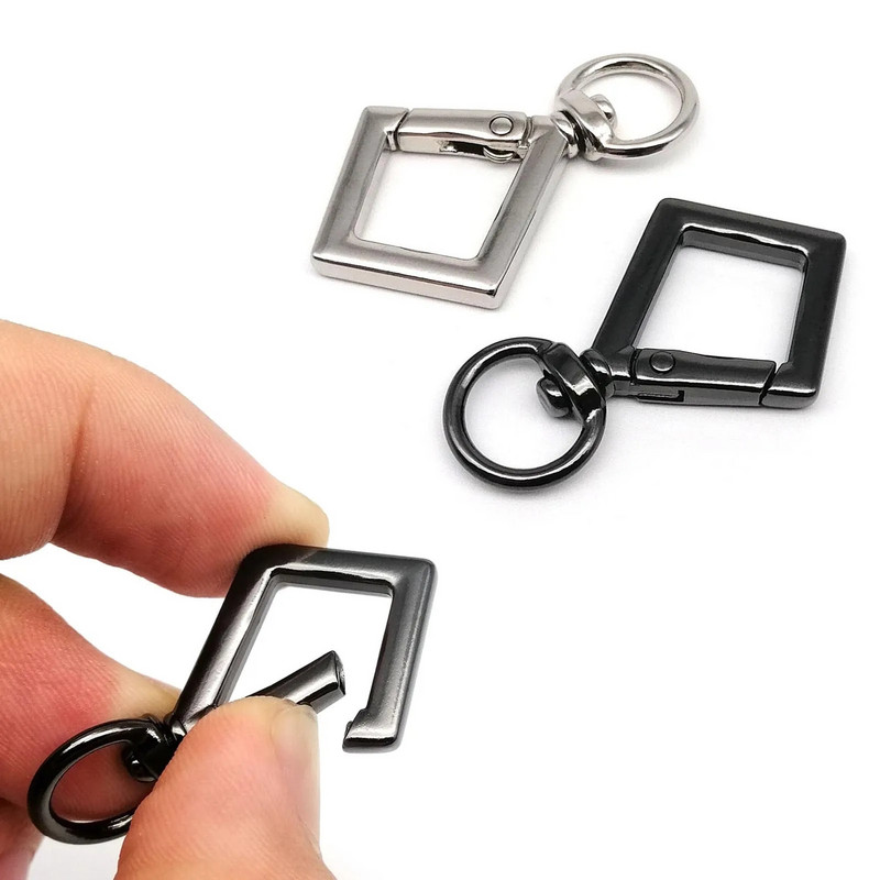 1/2/5 komada Rombična okrugla kožna torba od jastoga, ručna torba, konektor za remen, privjesak, privjesak za ključeve, opružni privjesak za ključeve, kopča, kopča, okidač, kuka