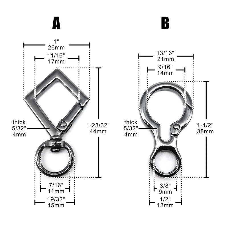 1/2/5 komada Rombična okrugla kožna torba od jastoga, ručna torba, konektor za remen, privjesak, privjesak za ključeve, opružni privjesak za ključeve, kopča, kopča, okidač, kuka