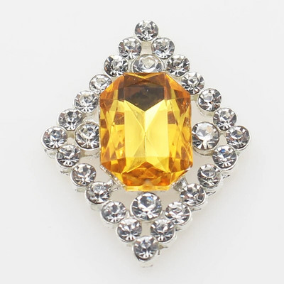 Ολοκαίνουργιο 10 πακέτο 30*23 χιλιοστών ορθογώνια μεταλλικά στρας με επίπεδη κουμπιά για DIY διακοσμητικά αξεσουάρ γάμου