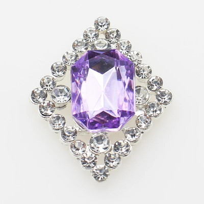 Ολοκαίνουργιο 10 πακέτο 30*23 χιλιοστών ορθογώνια μεταλλικά στρας με επίπεδη κουμπιά για DIY διακοσμητικά αξεσουάρ γάμου