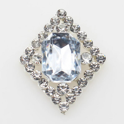 Ολοκαίνουργιο 10 πακέτο 30*23 χιλιοστών ορθογώνια μεταλλικά στρας με επίπεδη κουμπιά για DIY διακοσμητικά αξεσουάρ γάμου