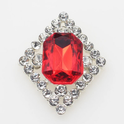 Ολοκαίνουργιο 10 πακέτο 30*23 χιλιοστών ορθογώνια μεταλλικά στρας με επίπεδη κουμπιά για DIY διακοσμητικά αξεσουάρ γάμου