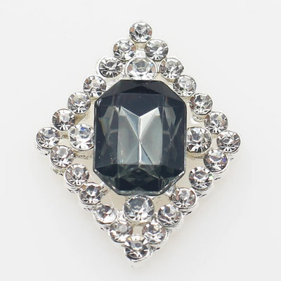 Ολοκαίνουργιο 10 πακέτο 30*23 χιλιοστών ορθογώνια μεταλλικά στρας με επίπεδη κουμπιά για DIY διακοσμητικά αξεσουάρ γάμου