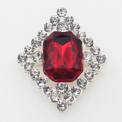 Ολοκαίνουργιο 10 πακέτο 30*23 χιλιοστών ορθογώνια μεταλλικά στρας με επίπεδη κουμπιά για DIY διακοσμητικά αξεσουάρ γάμου