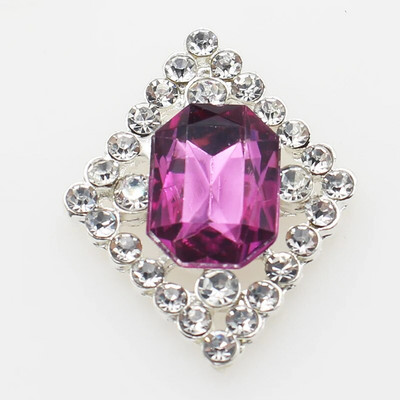 Ολοκαίνουργιο 10 πακέτο 30*23 χιλιοστών ορθογώνια μεταλλικά στρας με επίπεδη κουμπιά για DIY διακοσμητικά αξεσουάρ γάμου