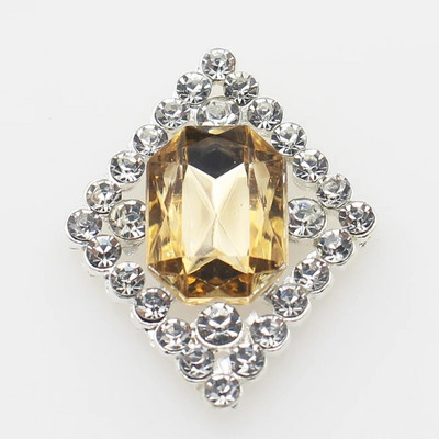 Ολοκαίνουργιο 10 πακέτο 30*23 χιλιοστών ορθογώνια μεταλλικά στρας με επίπεδη κουμπιά για DIY διακοσμητικά αξεσουάρ γάμου