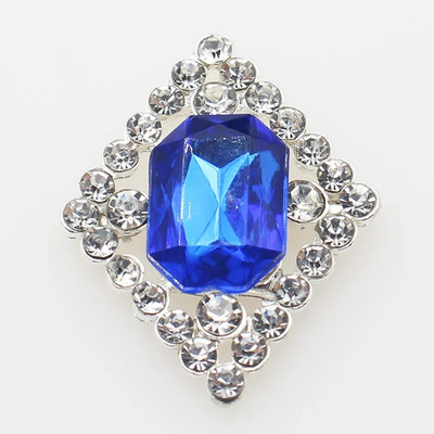 Ολοκαίνουργιο 10 πακέτο 30*23 χιλιοστών ορθογώνια μεταλλικά στρας με επίπεδη κουμπιά για DIY διακοσμητικά αξεσουάρ γάμου