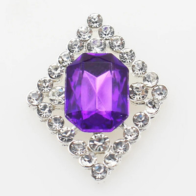 Ολοκαίνουργιο 10 πακέτο 30*23 χιλιοστών ορθογώνια μεταλλικά στρας με επίπεδη κουμπιά για DIY διακοσμητικά αξεσουάρ γάμου