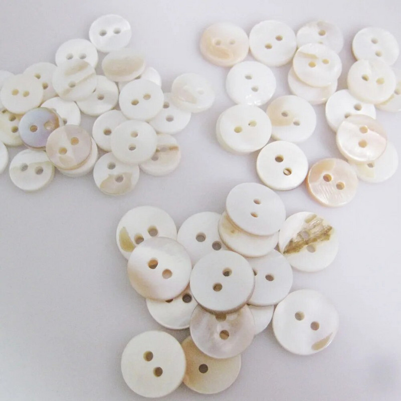 NBNVKK 9 mm 10 m 11,5 mm 30 vnt. Stiprios kokybės gamtos jūros kriauklių gėlo vandens grynas baltas pilkas kriauklių sagos marškinių priedai