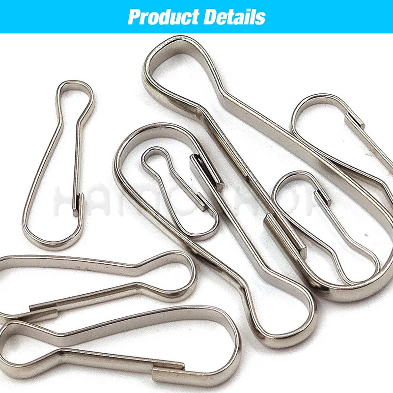 50P metalinis užsegamas spyruoklinis segtukas kabliukai sagtis Užtrauktuko traukimas piniginei Užtrauktuko traukimas dirželiai Paracord raktų pakabukas raktų pakabuko priedas