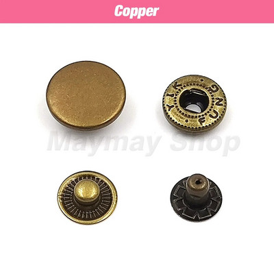 50 komplekti 655/633/831 nööpnööbid Metallist nööbid Trukid Õmblusnupp DIY jaoks riided riidekotid jalanõud nahkkäsitöö