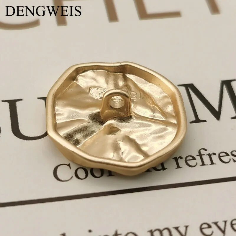 Vintage nepravilni metalni gumbi za ženske košulje, odijelo, kaput, dodaci za šivanje, ručno rađeni modni gumbi za šivanje kaputa, 6 kom./lot