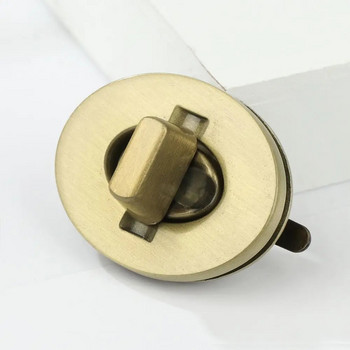 1Pcs Метална издръжлива закопчалка Turn Lock Овална Twist Lock за Направи си сам ръчна чанта Чанта Портмоне Багаж Хардуер Затваряне на чанта Части Аксесоари