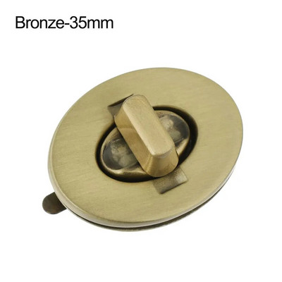 1 τεμ Μεταλλικό ανθεκτικό κούμπωμα Κλείδωμα περιστροφής οβάλ περιστρεφόμενη κλειδαριά για DIY τσάντα τσάντα τσάντα τσάντα αποσκευών Εξαρτήματα εξαρτημάτων τσάντας κλεισίματος