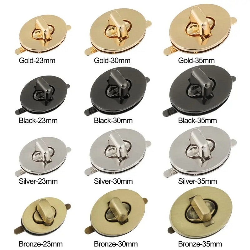 1 τεμ Μεταλλικό ανθεκτικό κούμπωμα Κλείδωμα περιστροφής οβάλ περιστρεφόμενη κλειδαριά για DIY τσάντα τσάντα τσάντα τσάντα αποσκευών Εξαρτήματα εξαρτημάτων τσάντας κλεισίματος