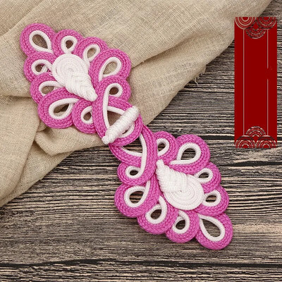 1 poros kiniškų varlių uždarymo mygtukų mazgas Cheongsam tradiciniai rankų darbo priedai Rankų darbo užuolaidų mygtukai