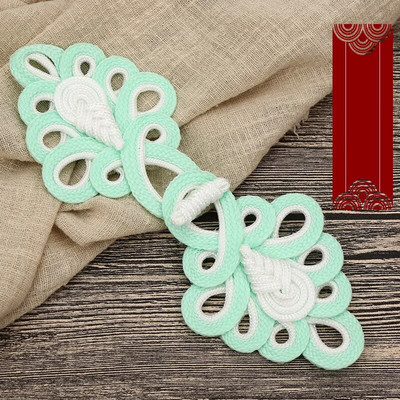 1 poros kiniškų varlių uždarymo mygtukų mazgas Cheongsam tradiciniai rankų darbo priedai Rankų darbo užuolaidų mygtukai